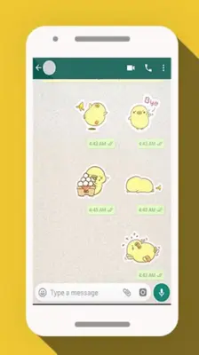 ???? Cute Chicken Stickers for Wastickerapp???? android App screenshot 0