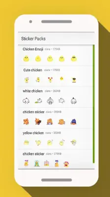 ???? Cute Chicken Stickers for Wastickerapp???? android App screenshot 2